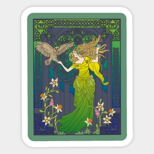 Celtic Woman (green/blue) Sticker